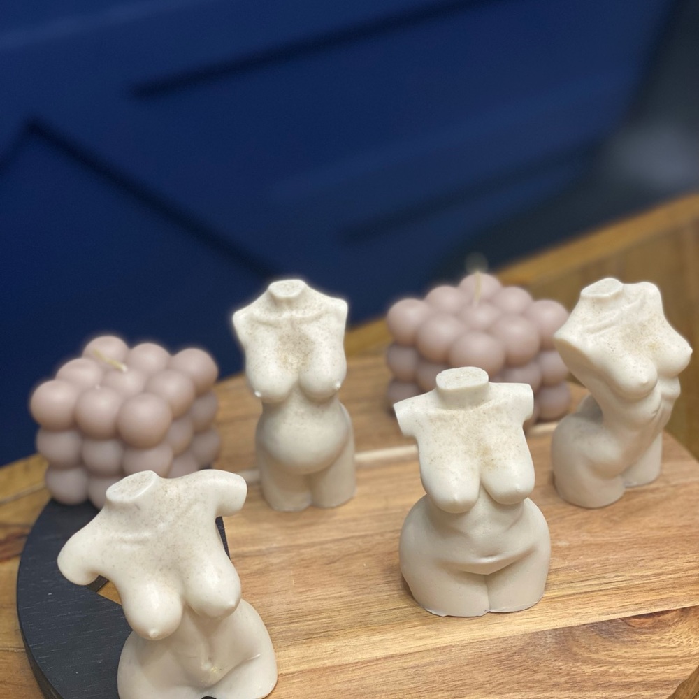 Women Shaped Soaps & Candles made to order Bubble candles